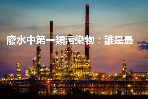 廢水中第一類污染物：誰是最致命的元兇？